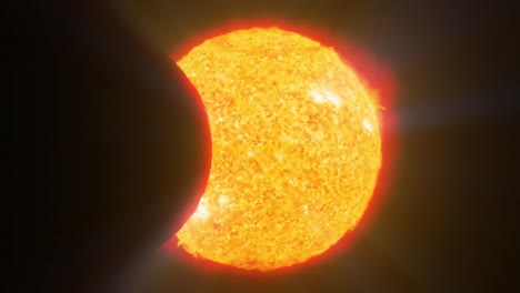 Solar-eclipse-sun-moon-planet-earth-space-cosmic-system-4k